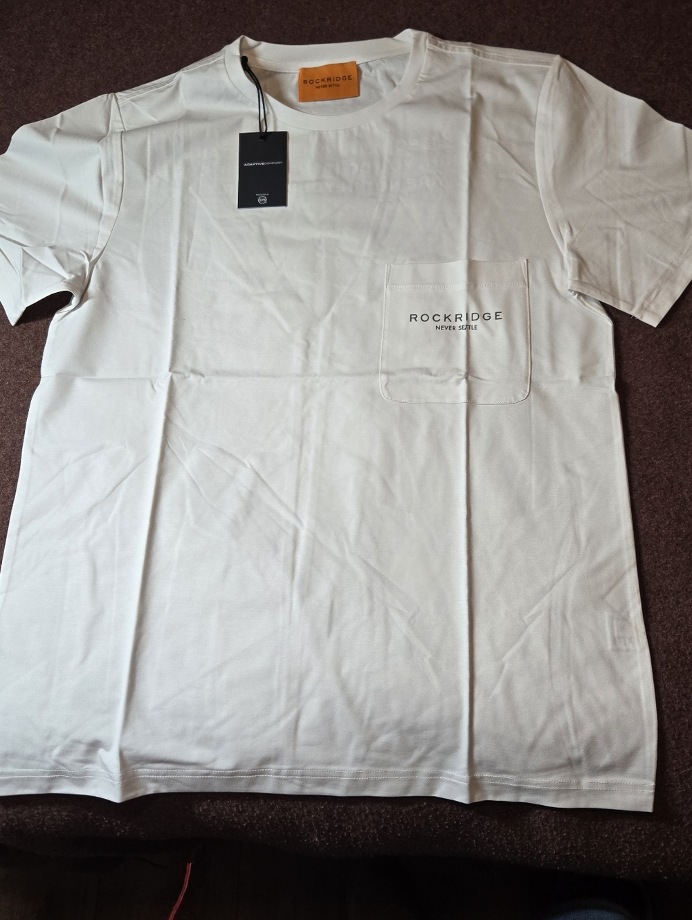 New! Rockridge TShirt XL Pocket Cotton Blend High Quality Pocket Misprinted
